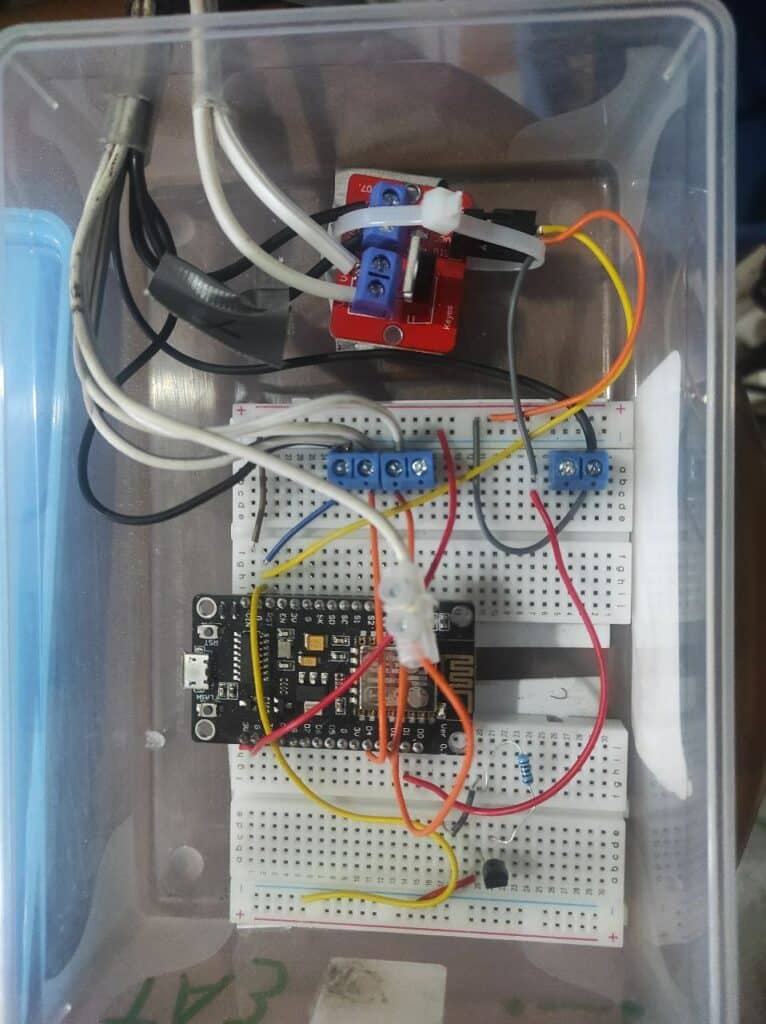Controlador de difusion de agua de la peletizadora