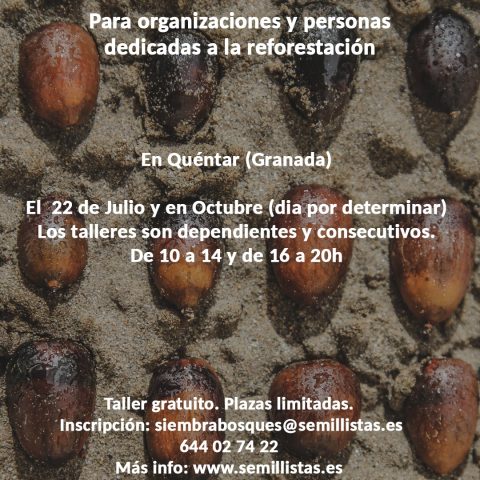 cartel taller siembra bellotas quentar copia